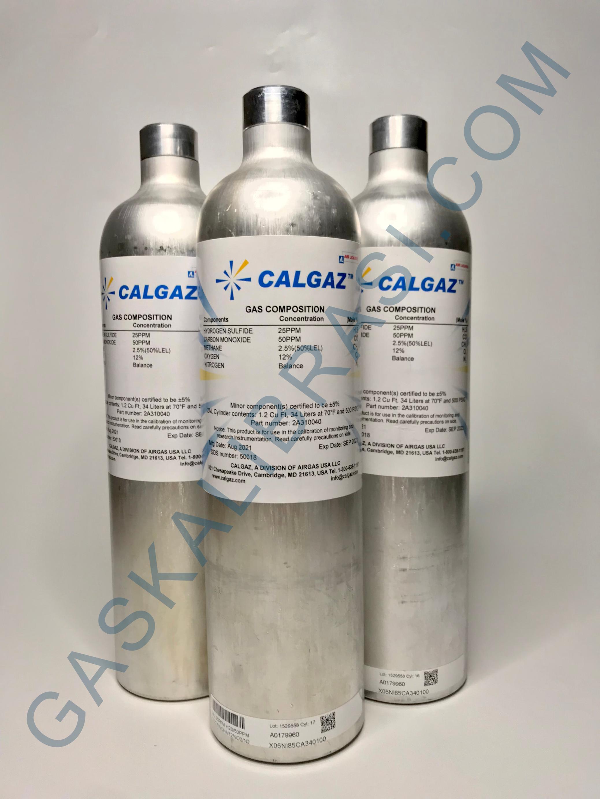 GAS KALIBRASI / SPAN GAS CALGAZ (MIXED GAS) 34 LITER - Gas Kalibrasi