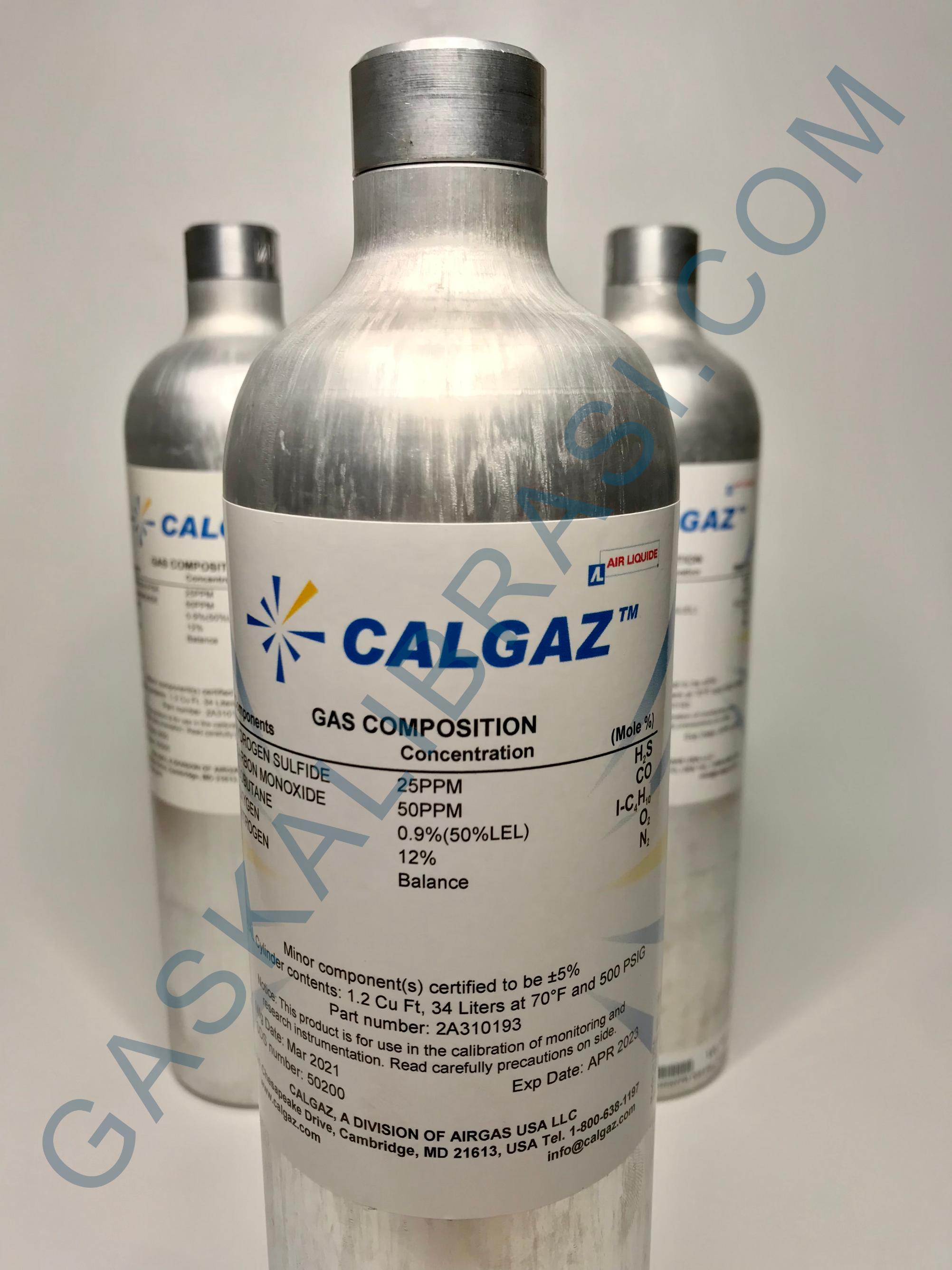 GAS KALIBRASI / SPAN GAS CALGAZ (MIXED GAS) 34 LITER - Gas Kalibrasi