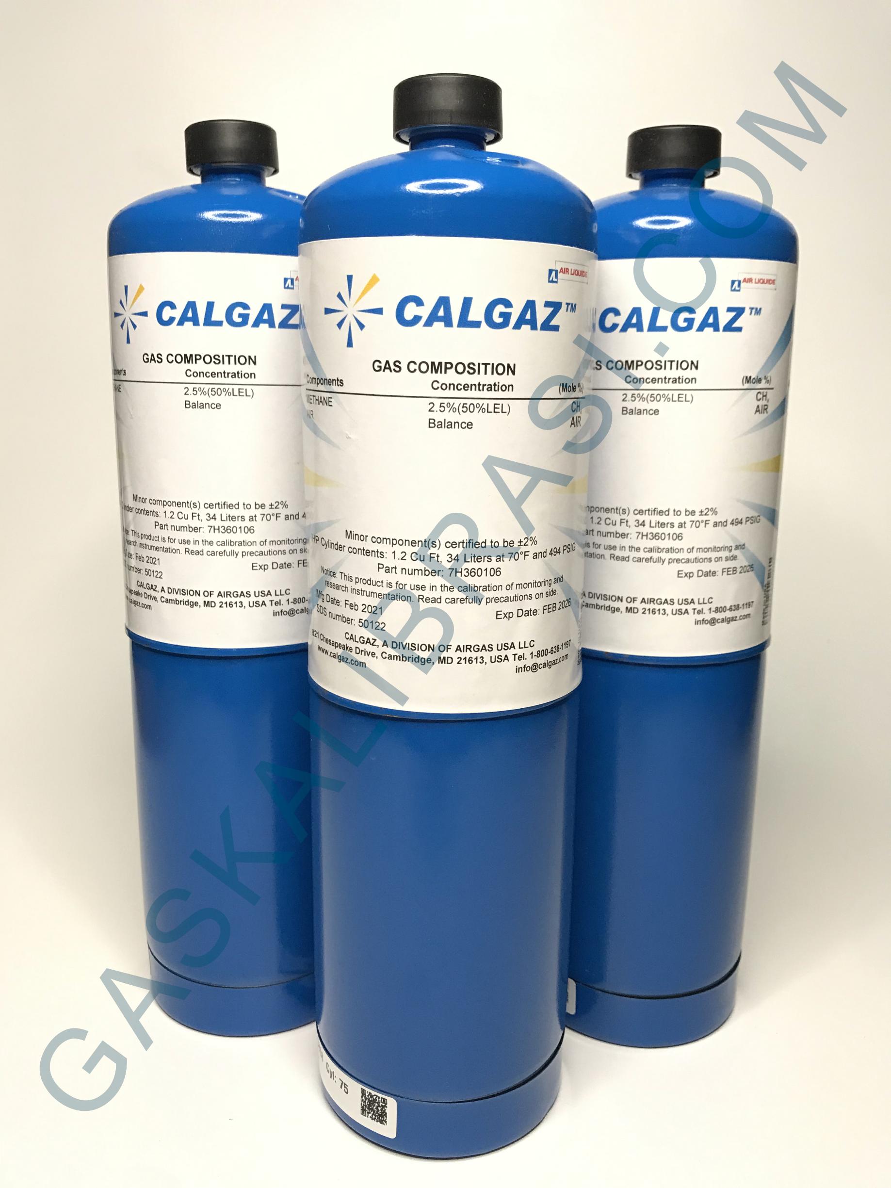 GAS KALIBRASI / SPAN GAS CALGAZ (SINGLE GAS) 34 LITERS - Gas Kalibrasi
