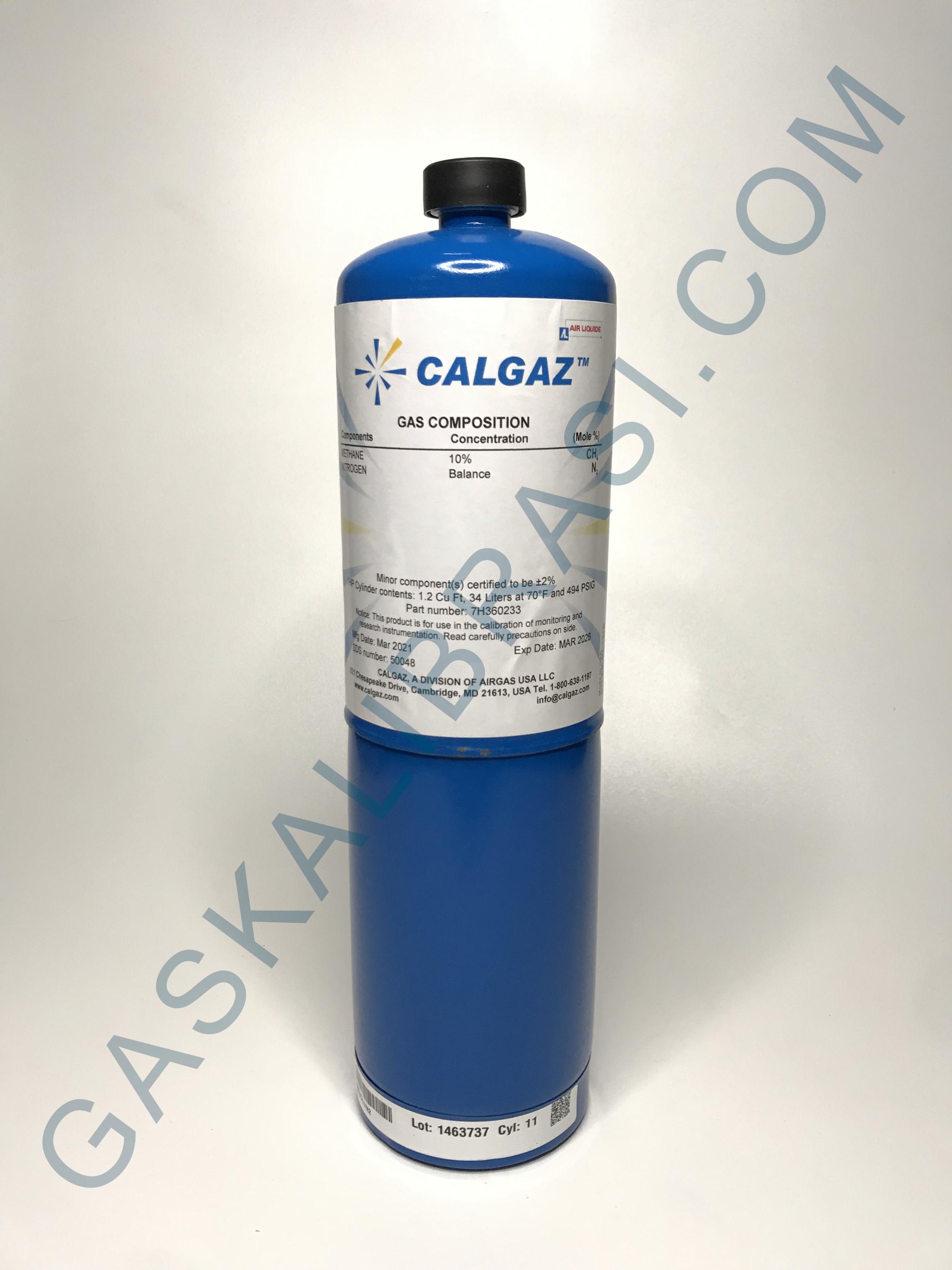 Gaskalibrasi - GAS KALIBRASI / SPAN GAS CALGAZ (SINGLE GAS) 34 LITERS
